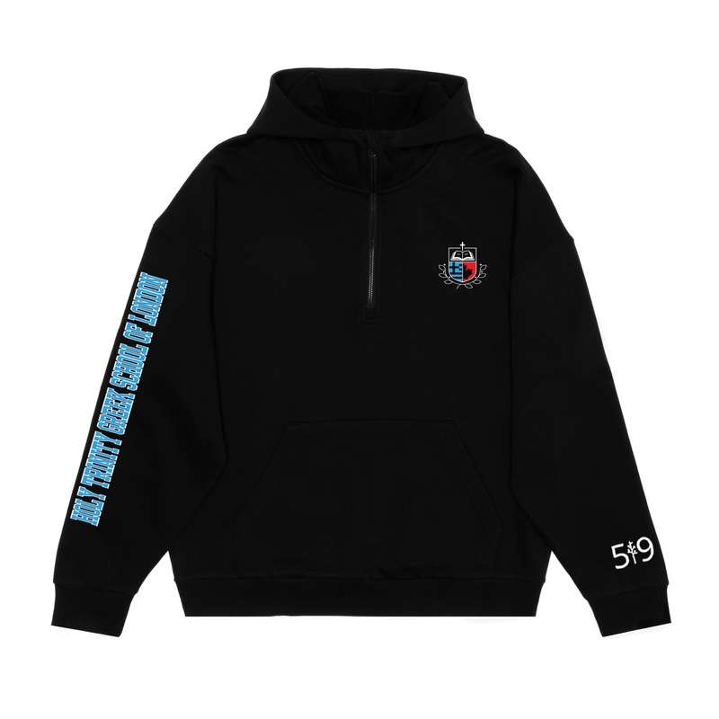 HOLY TRINITY SLEEVE SCUBA 1/2 ZIP HOODIE (UNISEX)