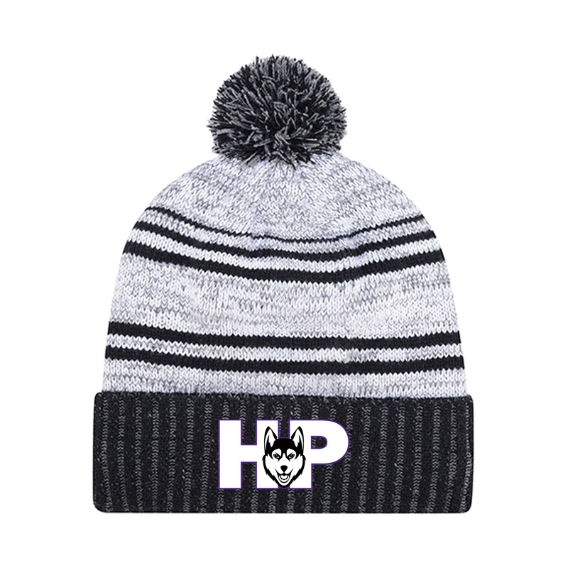 HURON PARK EMBROIDERED POM-POM TOQUE