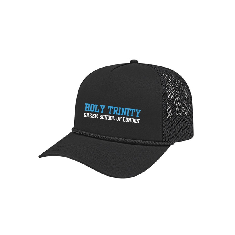 HOLY TRINITY EMBROIDERED ROPE TRUCKER HAT