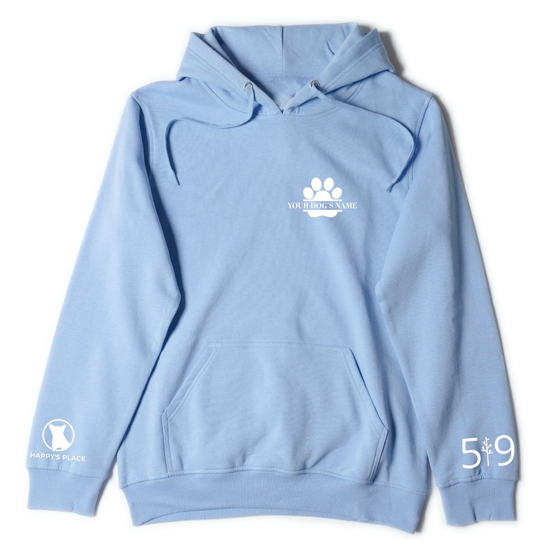 HAPPY'S PLACE CUSTOMIZABLE EMBROIDERED HOODIE (UNISEX)