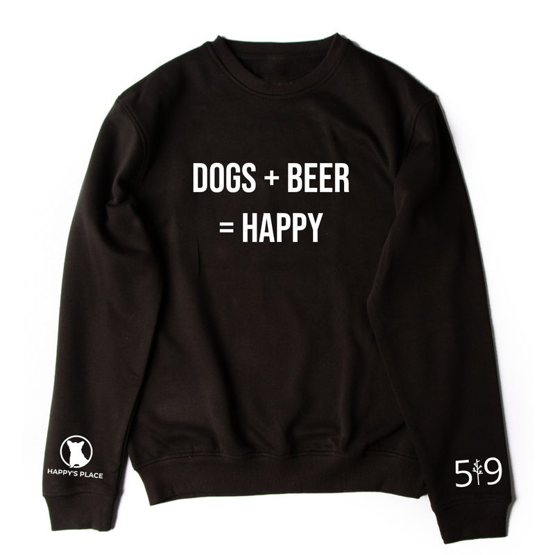 HAPPY'S PLACE DOG + BEER CREW (UNISEX)