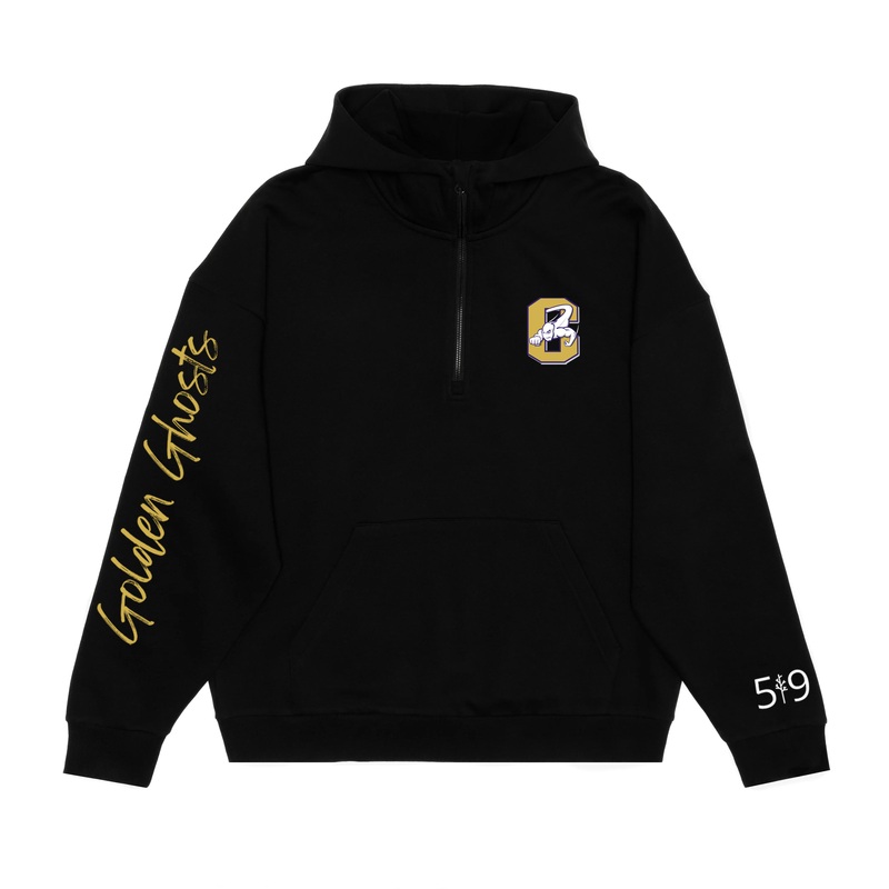 GOLDEN GHOSTS SIGNATURE SLEEVE SCUBA 1/2 ZIP HOODIE (UNISEX)