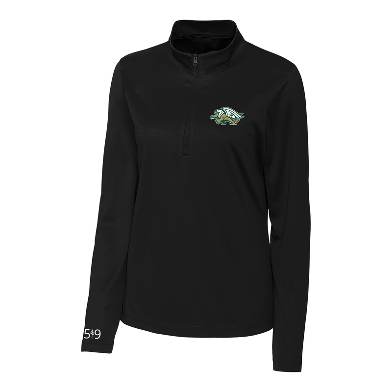GLENDALE EMBROIDERED ATHLETIC 1/4 ZIP (WOMENS)