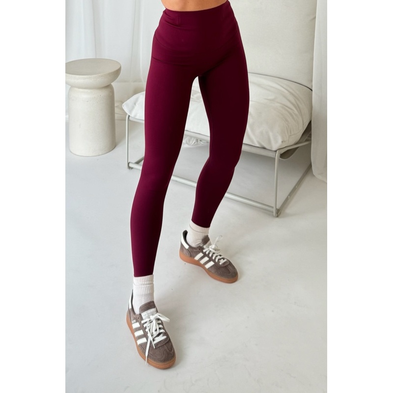 Grace burgundy seamless leggings