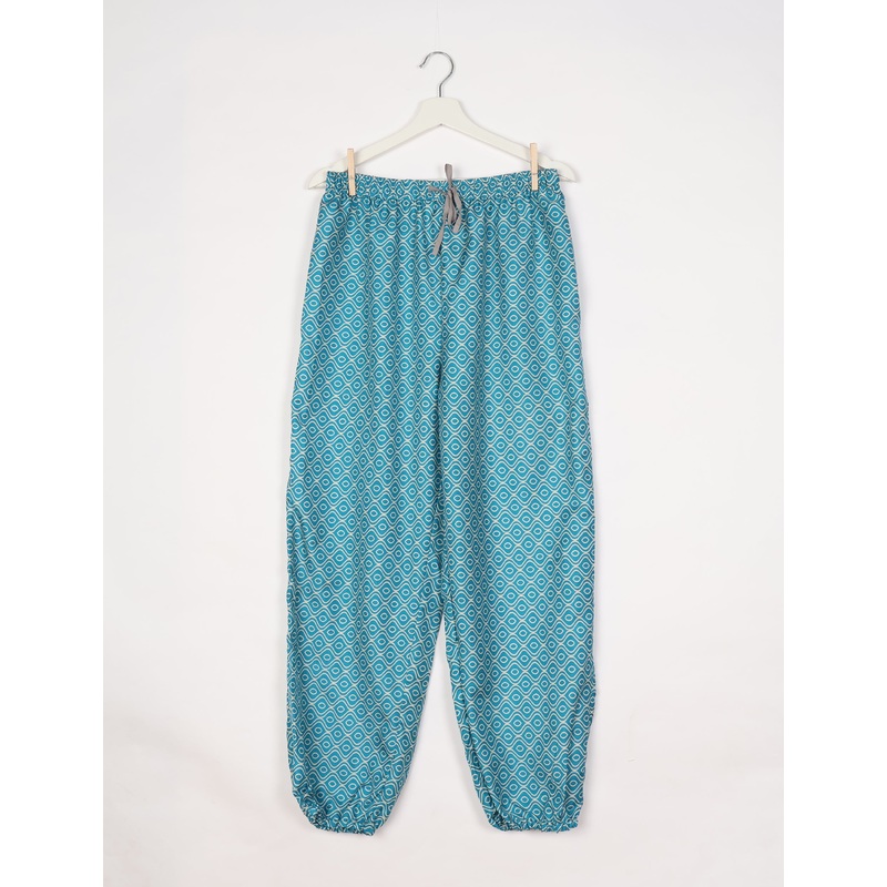 Jogger Pants - Blue Geometric