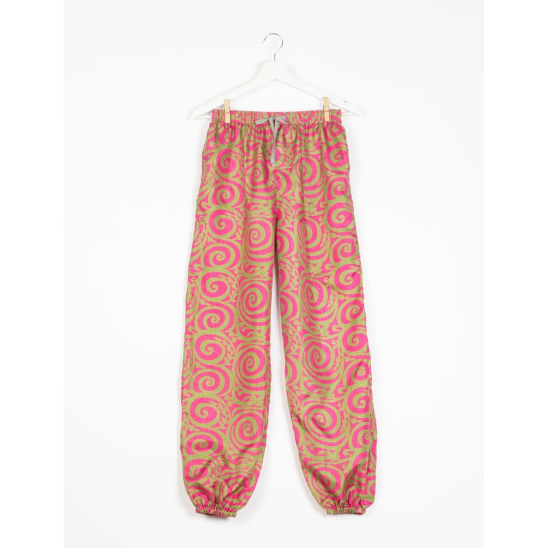 Jogger Pants - Pink Circle & Polka Dots