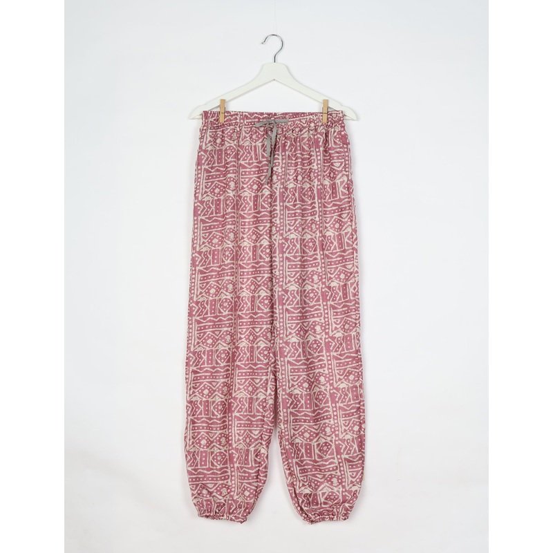 Jogger Pants - Pink Indian Ethnic
