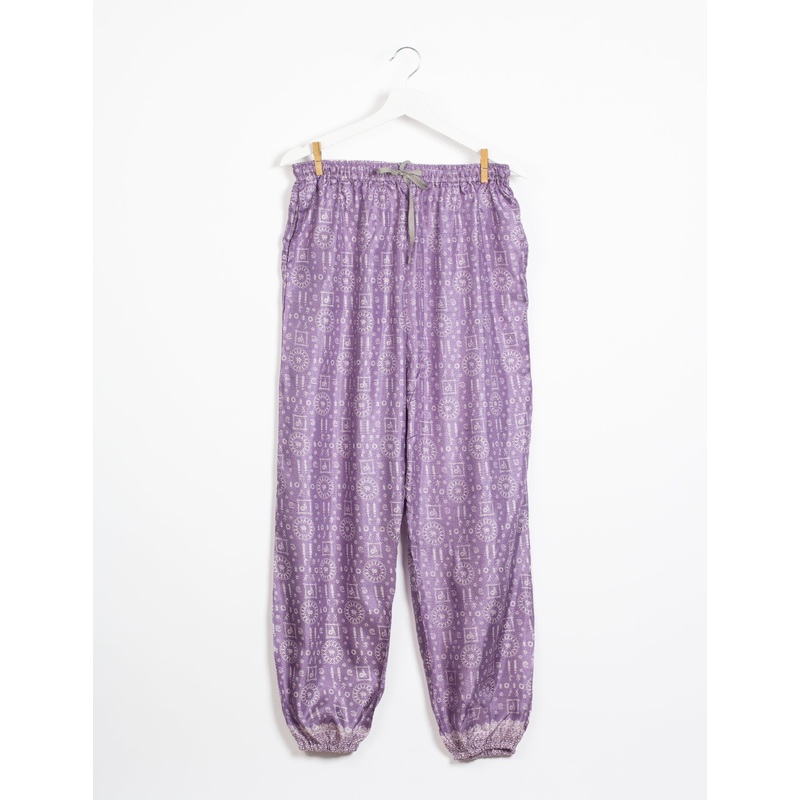 Jogger Pants - Purple Indian Ethnic