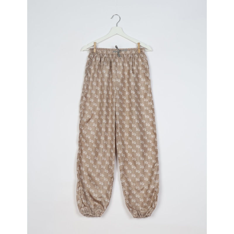 Jogger Pants - Beige Paisley