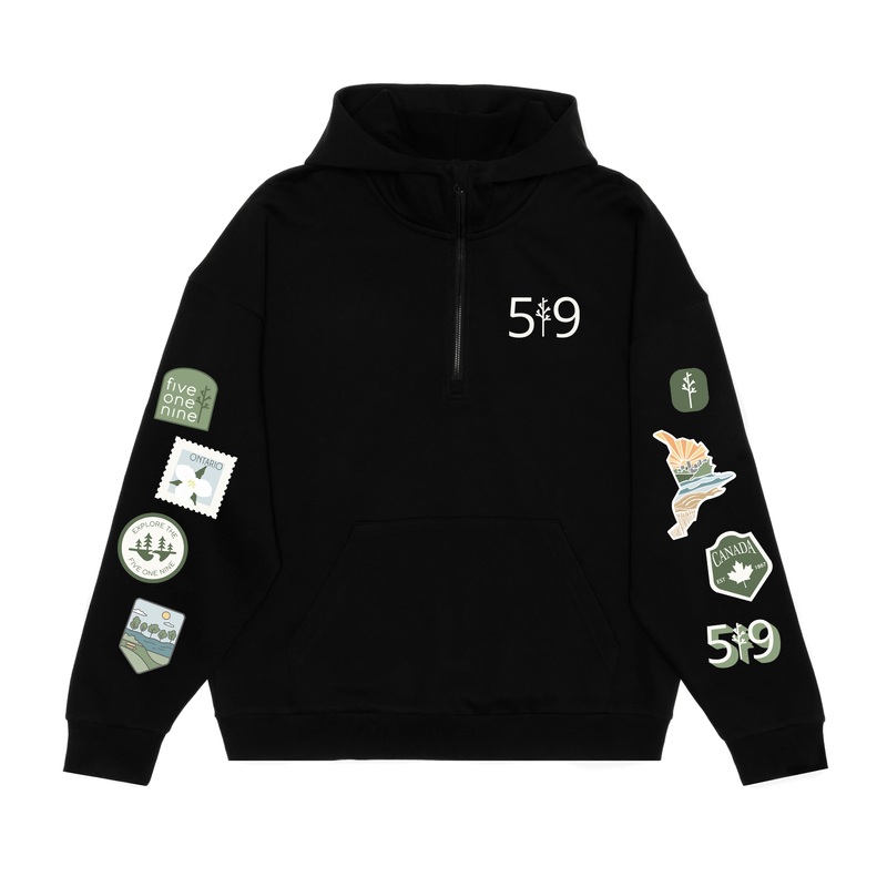 EXPLORE THE 519 SCUBA 1/2 ZIP HOODIE (UNISEX)