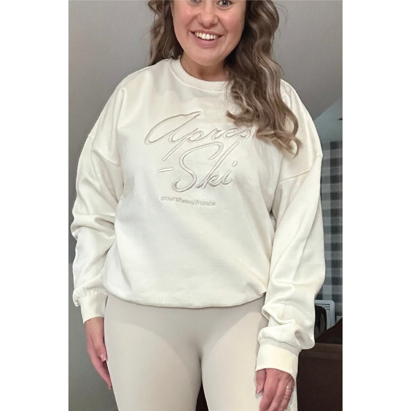 Apres Ski ecru embroidered sweater