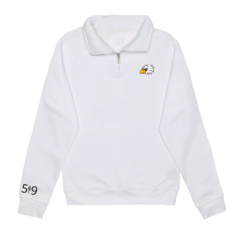EKCOE EAGLES EMBROIDERED 1/4 ZIP (UNISEX)