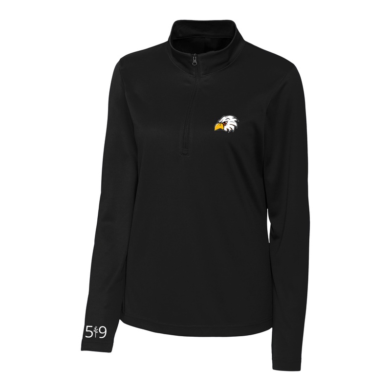 EKCOE EAGLES EMBROIDERED ATHLETIC 1/4 ZIP (WOMENS)