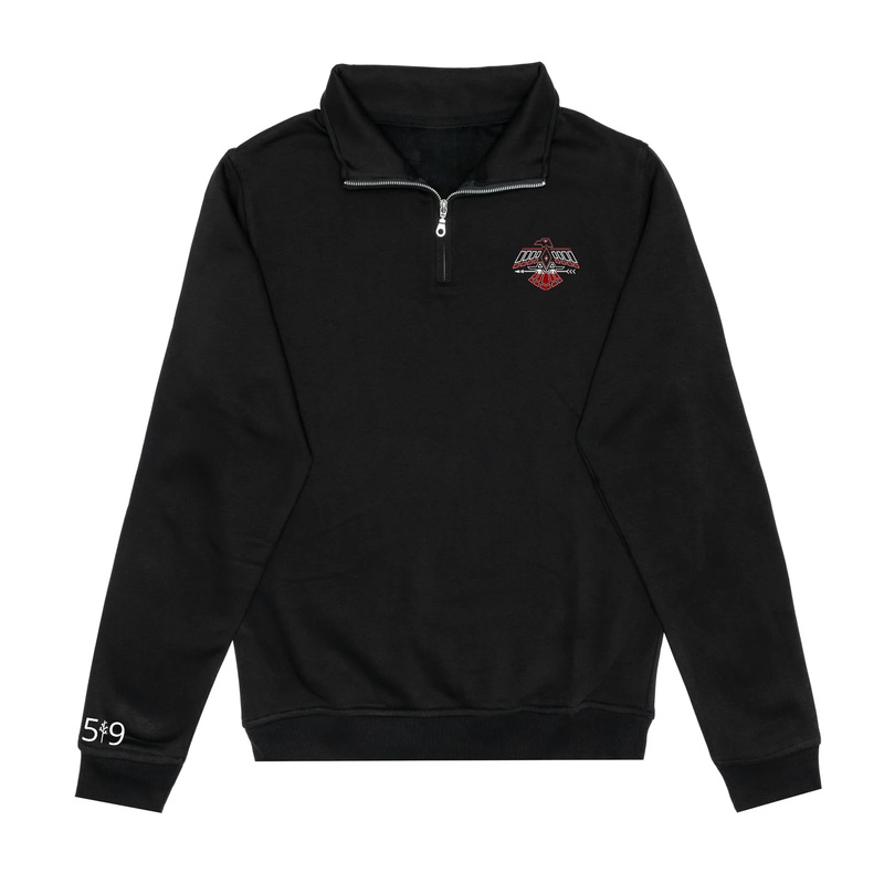 EMILY CARR EMBROIDERED 1/4 ZIP (UNISEX)