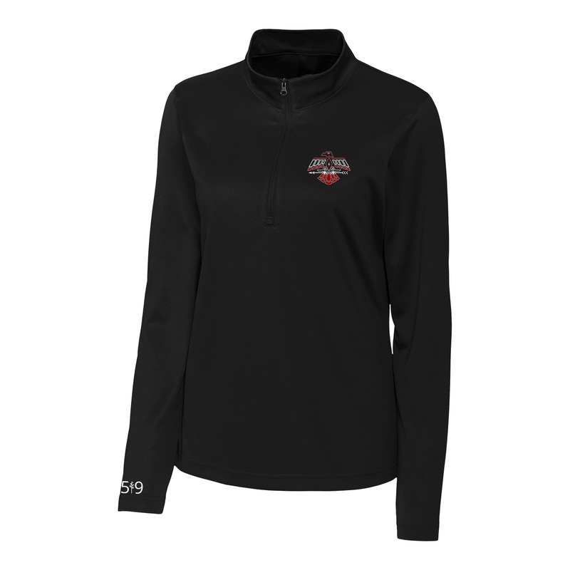 EMILY CARR EMBROIDERED ATHLETIC 1/4 ZIP (WOMENS)