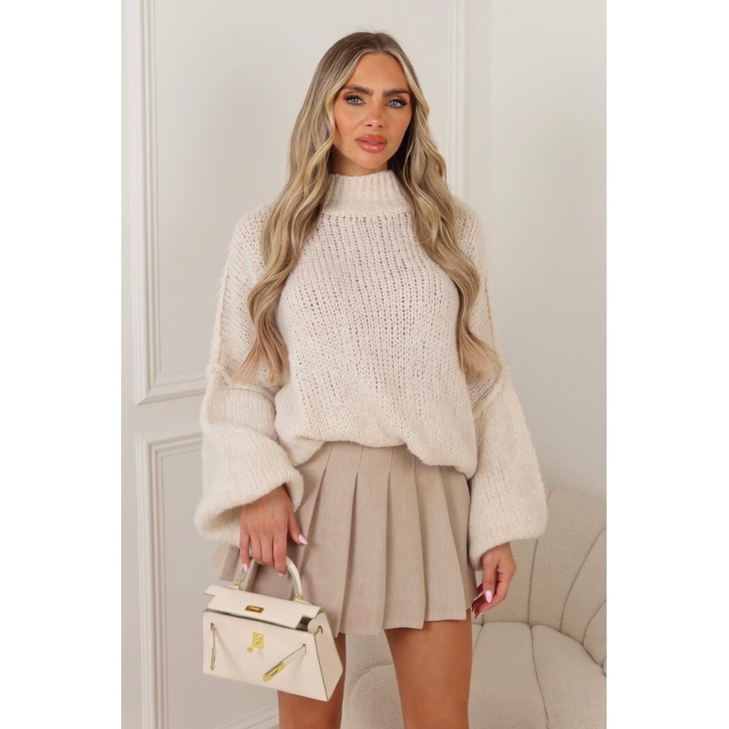 Adelaide cream oversized knit jumper