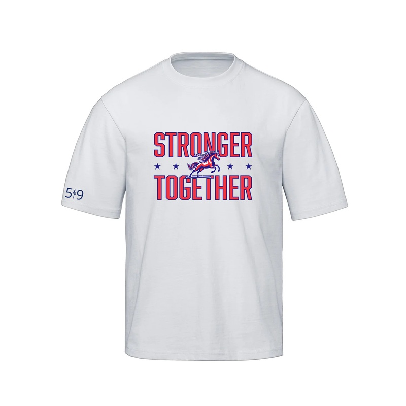 DELAWARE CENTRAL STRONGER TOGETHER OVERSIZED TEE (UNISEX)