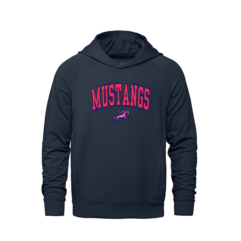 DELAWARE MUSTANGS VARSITY FRENCH TERRY HOODIE (UNISEX)