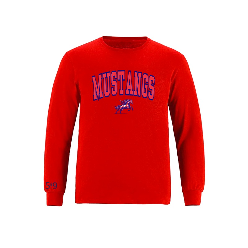 DELAWARE MUSTANGS VARSITY LONG SLEEVE (YOUTH)