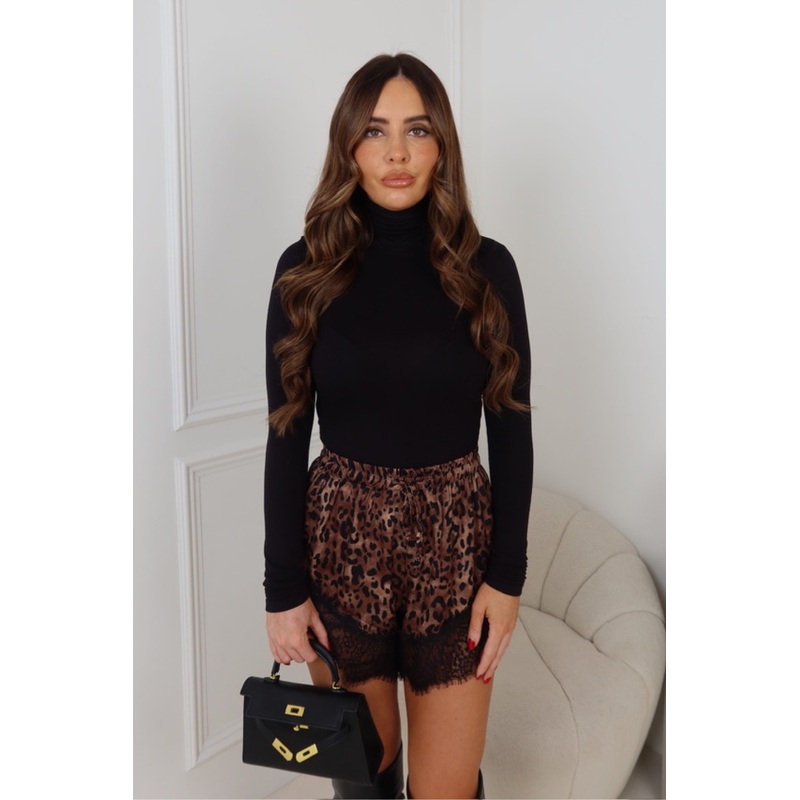 HOLLIE BLACK LONG SLEEVE HIGH NECK BODYSUIT