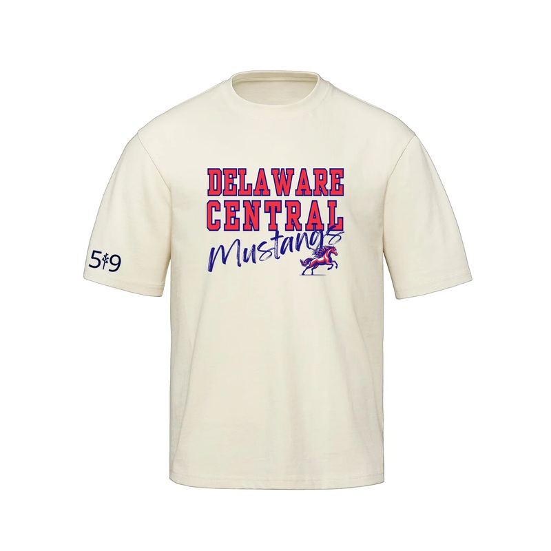 DELAWARE CENTRAL SIGNATURE OVERSIZED TEE (UNISEX)