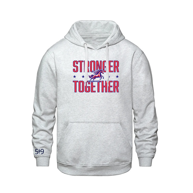 DELAWARE CENTRAL STRONGER TOGETHER HOODIE (UNSEX)
