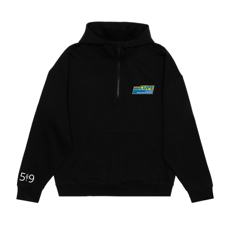 CUPE 4222 SCUBA 1/2 ZIP HOODIE (UNISEX)