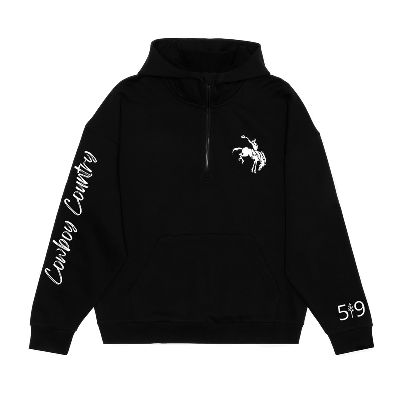 COWBOYS SIGNATURE SLEEVE SCUBA 1/2 ZIP HOODIE (UNISEX)