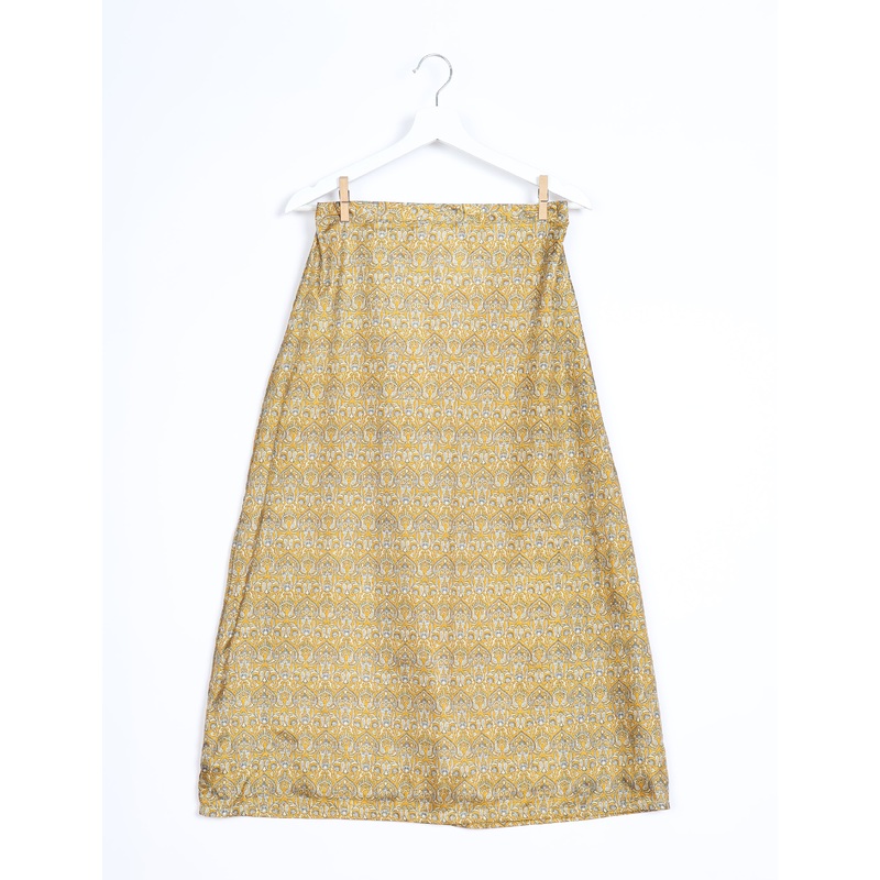 A Line Skirt - Yellow Indian Ethnic