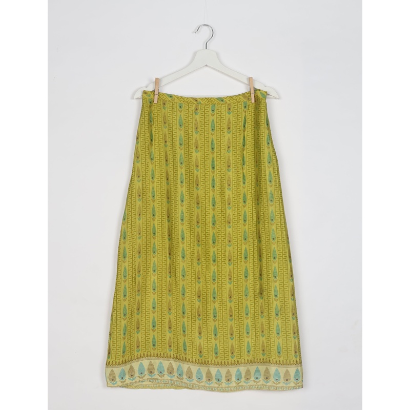 A Line Skirt - Yellow Leaves