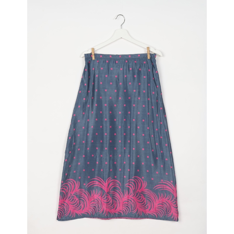 A Line Skirt - Grey Micro Design