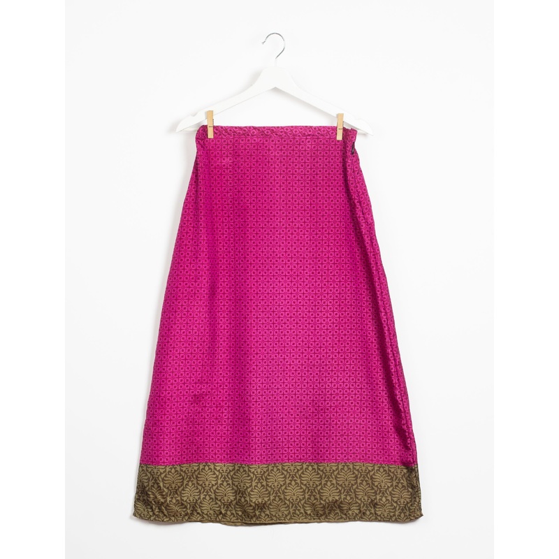 A Line Skirt - Pink Micro Design