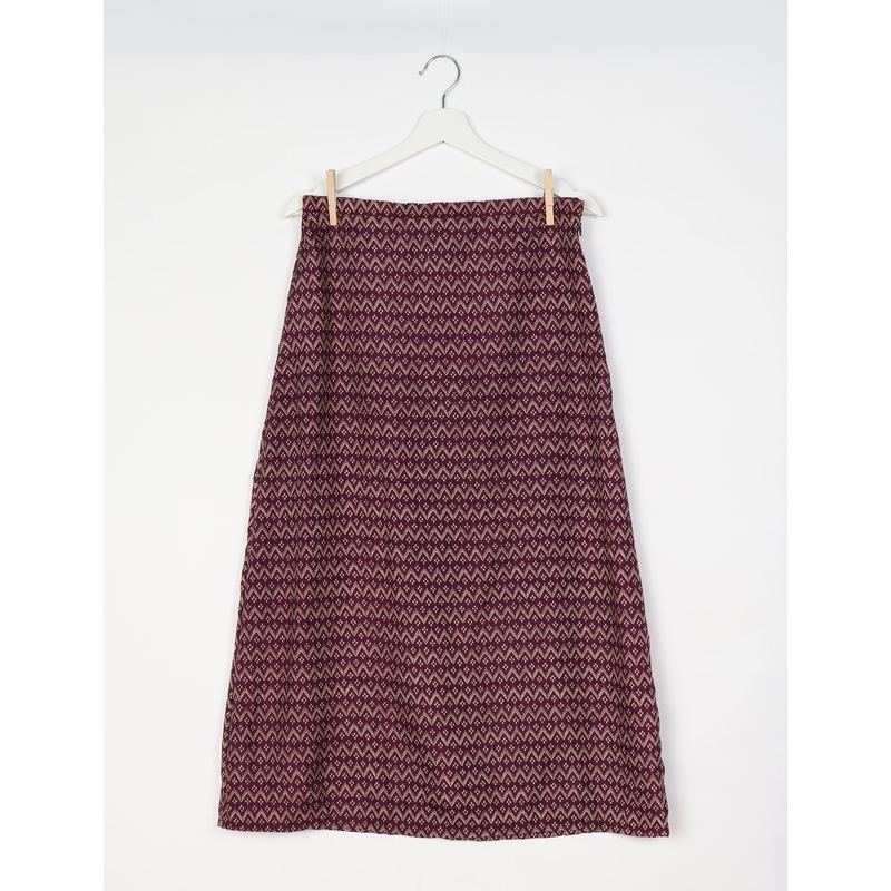 A Line Skirt - Purple Micro Design