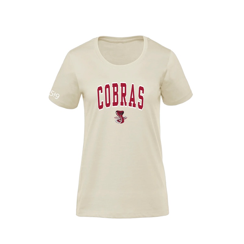 COBRAS VARSITY PREMIUM TEE (WOMENS)