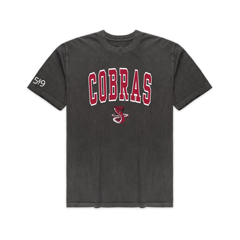 COBRAS VARSITY VINTAGE TEE (UNISEX)