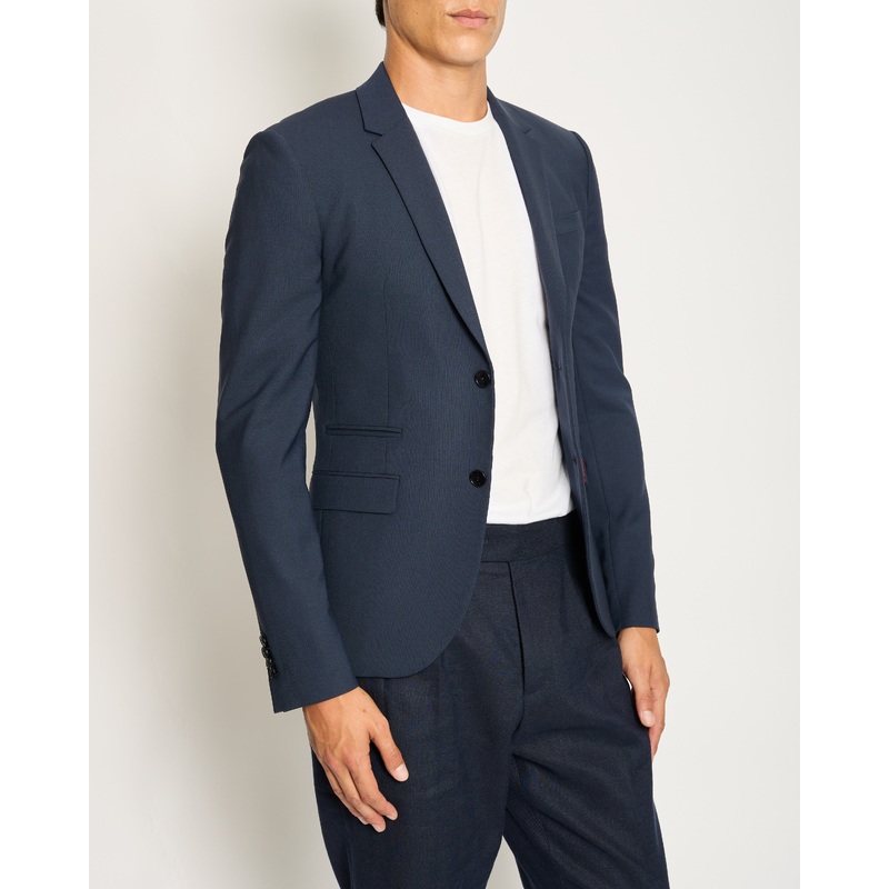 Valentino Menswear Navy Tailored Blazer with Red Interior Size IT 44 (UK 34)