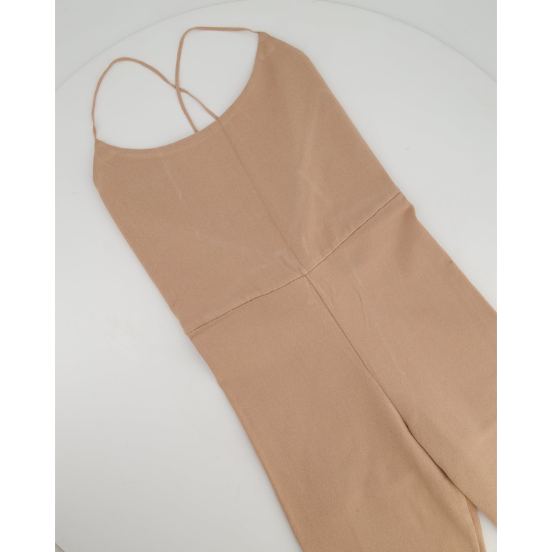 Valentino Light Pink Spandex Spaghetti Strap Full Leg Bodysuit Size XS (UK 4)