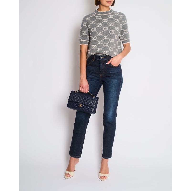 Khaite High-Rise Straight-Leg Dark Blue Jeans Size 26 (UK 8)