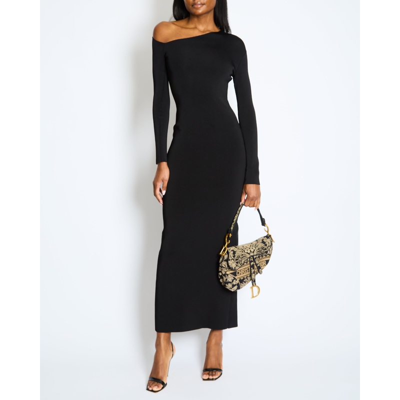 The Row Black Londrina Cutout Midi Dress Size XS (UK 8)