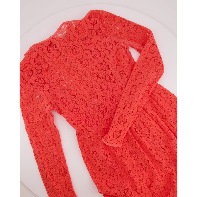 Zimmermann Coral Crochet Maxi Dress Size 2 (UK 12)