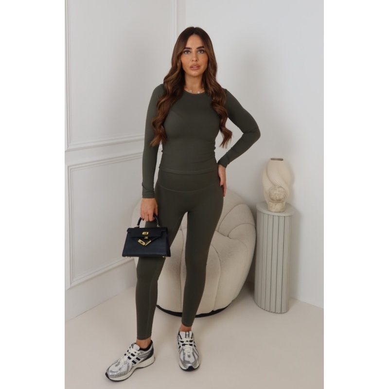 NADINE GREEN LONG SLEEVE LEGGINGS SET