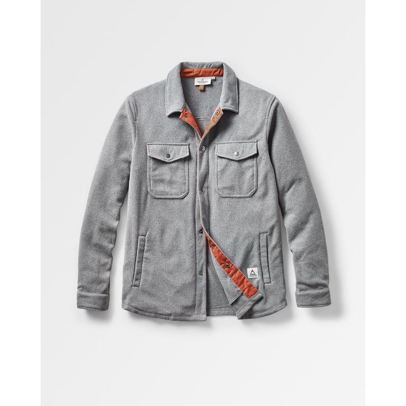 Maple Polar Recycled Fleece Shirt - Grey Marl