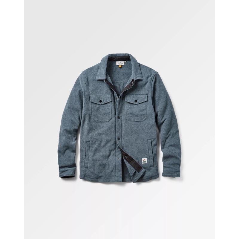 Maple Polar Recycled Fleece Shirt - Navy Marl
