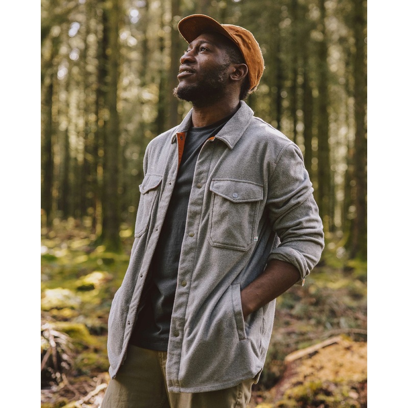 Maple Recycled Polar Fleece Shirt - Grey Marl 2