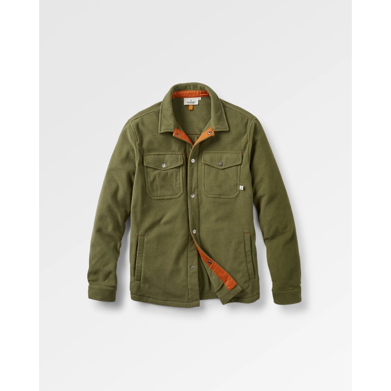 Maple Recycled Polar Fleece Shirt - Khaki