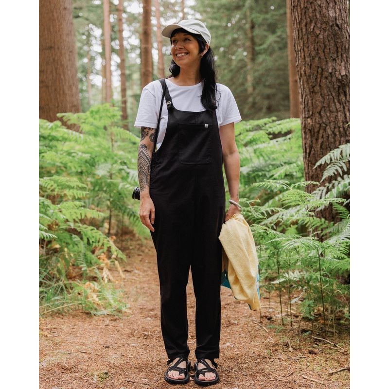 Meadows Organic Cotton Dungarees - Black