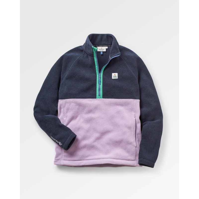 Men's Highland Recycled Polartec Fleece - Lilac/ Deep Navy