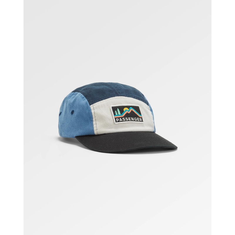 Made To Roam Recycled 5 Panel Cap - Charcoal Multi