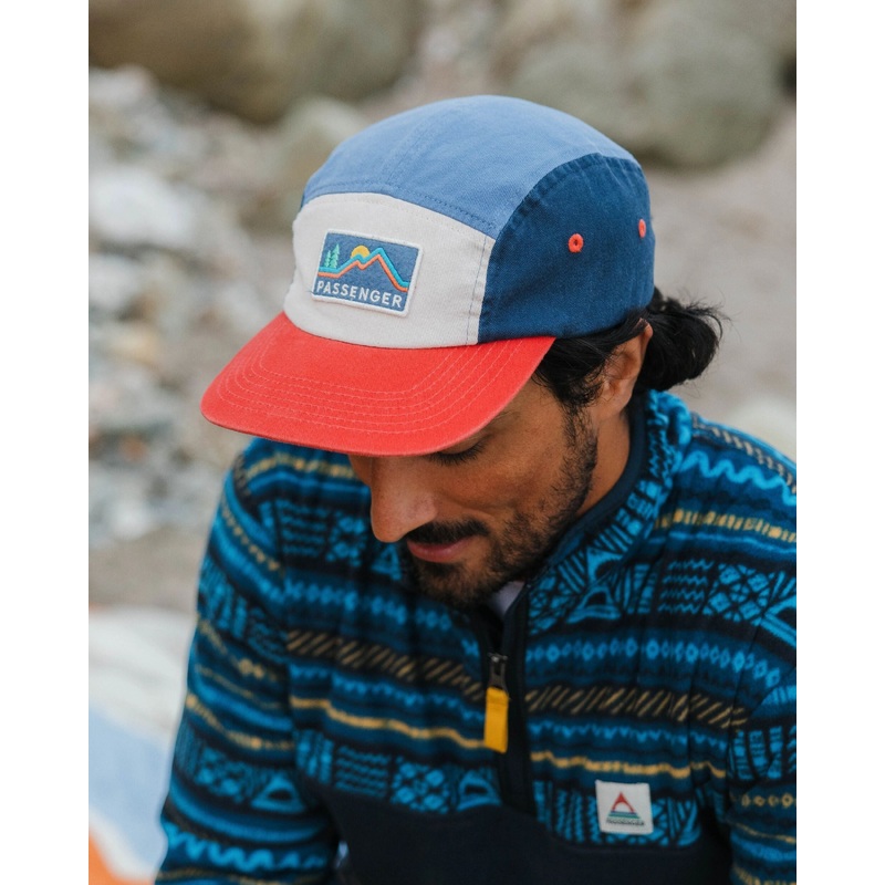 Made To Roam Recycled 5 Panel Cap - Moonlight Blue Multi