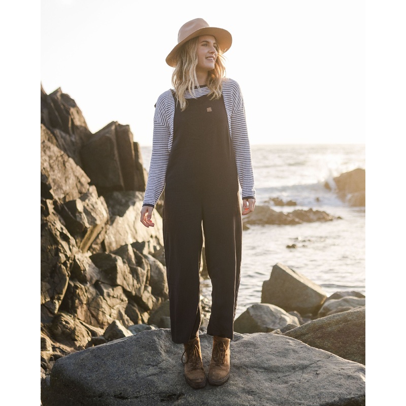 Lazy Day Dungarees - Faded Black